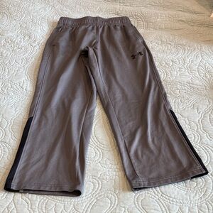 Under Armour Kids Gray Joggers with Black Accents